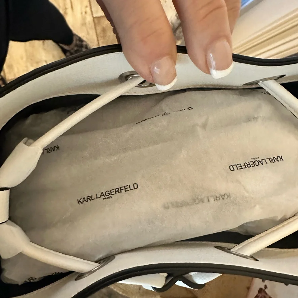 Karl Lagerfeld Paris Adele Crossbody Bucket - Picture 3 of 12
